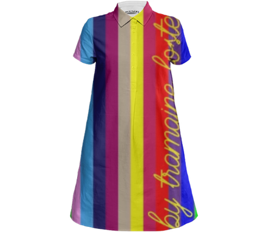 Print All Over Me, PAOM.COM, CUSTOM CLOTHING, Stripes and..., Mini Shirt Dress