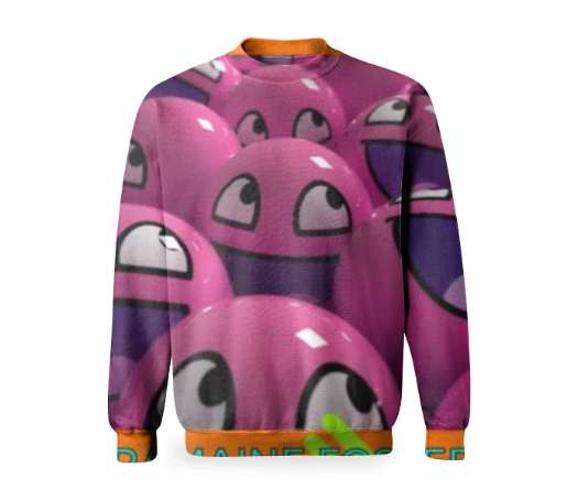 Print All Over Me, PAOM.COM, CUSTOM CLOTHING, Whats Funny ?, Basic Sweatshirt